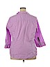 Basic Editions Purple 3/4 Sleeve Blouse Size 2X - photo 2