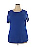 Ava & Viv Blue Short Sleeve T-Shirt Size 2X - photo 1