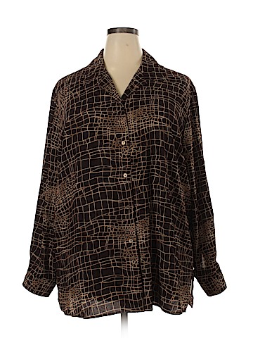 Elisabeth by Liz Claiborne Long Sleeve Button-Down Shirt (view 1)