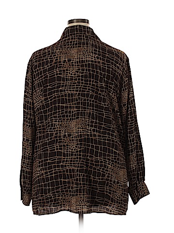 Elisabeth by Liz Claiborne Long Sleeve Button-Down Shirt (view 2)