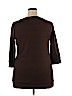 Lia Lee Brown Long Sleeve Top Size 2X - photo 2