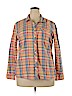 Eddie Bauer 100% Cotton Orange Long Sleeve Button-Down Shirt Size XXL - photo 1