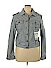 Burberry 100% Cotton Blue Denim Jacket Size 14 - photo 1