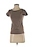 H&M 100% Pima Cotton Brown Short Sleeve T-Shirt Size S - photo 1