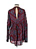 Free People 100% Rayon Red Long Sleeve Blouse Size M - photo 2
