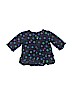 Baby Gap 100% Cotton Print Blue 3/4 Sleeve Blouse Size 12-18 mo - photo 2