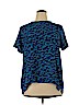 Styluxe 100% Polyester Blue Short Sleeve Blouse Size XL - photo 1