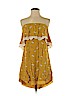 rue21 100% Rayon Gold Casual Dress Size S - photo 1