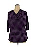 Worthington Purple 3/4 Sleeve Top Size 1X - photo 1