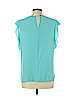 Karl Lagerfeld Teal Short Sleeve Blouse Size L - photo 2
