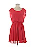 Lush 100% Polyester Red Casual Dress Size M - photo 1