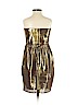 Shoshanna Gold Cocktail Dress Size 2 - photo 2