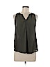 Lush 100% Polyester Green Sleeveless Blouse Size S - photo 1