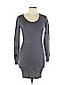 Say What? Gray Casual Dress Size L - photo 1