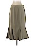 W by Worth 100% Silk Tan Silk Skirt Size 4 - photo 1