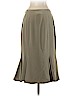W by Worth 100% Silk Tan Silk Skirt Size 4 - photo 2