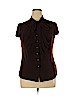 Lew Magram Brown Short Sleeve Button-Down Shirt Size XL - photo 1