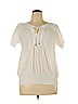 DressBarn 100% Cotton White Short Sleeve Top Size XL - photo 1