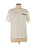 Zara 100% Cotton White Short Sleeve T-Shirt Size L - photo 1