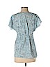 Motherhood 100% Polyester Blue Short Sleeve Blouse Size S - photo 2