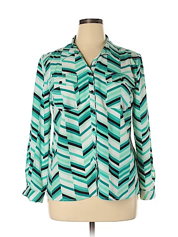 Notations Long Sleeve Button-Down Shirt (view 1)