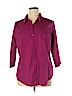 Worthington Pink Long Sleeve Button-Down Shirt Size 1X - photo 1