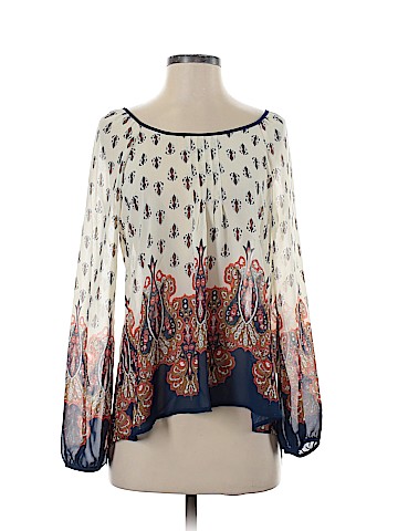 Blue Pearl Long Sleeve Blouse (view 1)