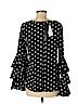 Zanzea Collection Black 3/4 Sleeve Blouse Size M - photo 2