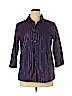 Croft & Barrow Purple Long Sleeve Button-Down Shirt Size XL - photo 1