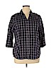 St. John's Bay Purple Long Sleeve Button-Down Shirt Size 1X - photo 1