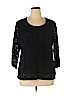 Croft & Barrow Black Long Sleeve Top Size 1X - photo 1