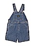 OshKosh B'gosh 100% Cotton Solid Blue Overall Shorts Size 6 - photo 1