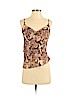 Classiques Entier 100% Silk Tan Sleeveless Silk Top Size S - photo 1