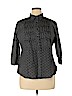 Coldwater Creek 100% Cotton Black Long Sleeve Button-Down Shirt Size XL (petite) - photo 1
