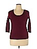 Croft & Barrow Burgundy Pullover Sweater Size 1X - photo 1
