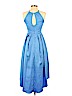 Aidan by Aidan Mattox 100% Polyester Blue Cocktail Dress Size 2 - photo 2