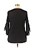 I.N. Studio Black 3/4 Sleeve Top Size XL (petite) - photo 2