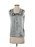 Banana Republic Factory Store 100% Polyester Gray Sleeveless Blouse Size S (petite) - photo 1