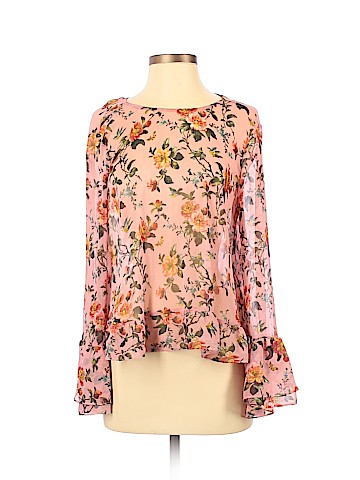 Topshop Long Sleeve Blouse (view 1)
