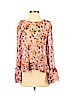 Topshop Pink Long Sleeve Blouse Size 2 - photo 1