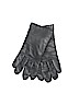 Isotoner 100% Leather Solid Black Gloves Size 8 - photo 1