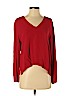 Zara 100% Viscose Red Long Sleeve Blouse Size S - photo 1