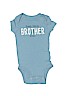 Carter's 100% Cotton Blue Short Sleeve Onesie 0-3 MO / 3 MO - photo 1