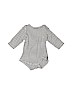 U.S. Polo Assn. 100% Cotton Gray Long Sleeve Onesie Size 3-6 mo - photo 1