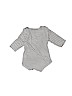 U.S. Polo Assn. 100% Cotton Gray Long Sleeve Onesie Size 3-6 mo - photo 2