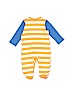 Bright Starts 100% Cotton Stripes Orange Long Sleeve Outfit 0-3 MO / 3 MO - photo 2