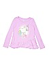 Carter's 100% Cotton Graphic Purple Long Sleeve Top Size 14 - photo 1