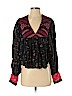 Free People 100% Modal Black Long Sleeve Blouse Size XS - photo 1