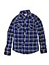 Op 100% Cotton Blue Long Sleeve Button-Down Shirt Size XL (youth) - photo 1