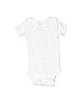 Carter's 100% Cotton White Short Sleeve Onesie Size Newborn - photo 1